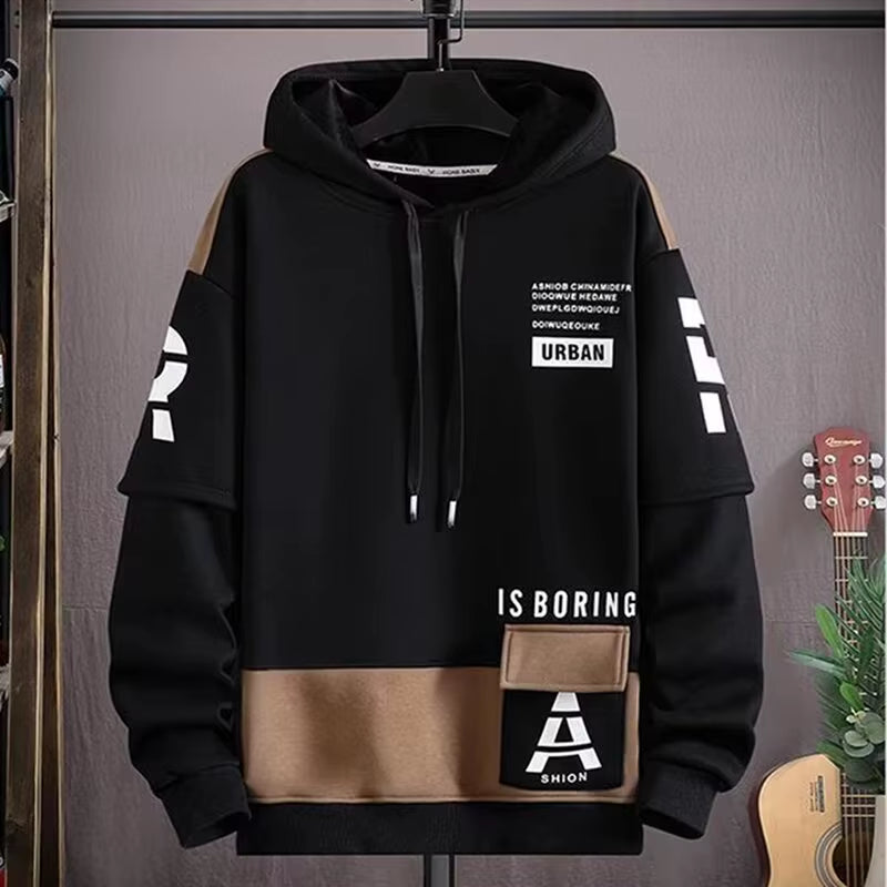 Autumn Winter Men'S Sweatshirt Japan Fashion Harajuku Streetwear Sweatshirt Casual Men Clothing Long Sleeve Graphic Hoodies Men